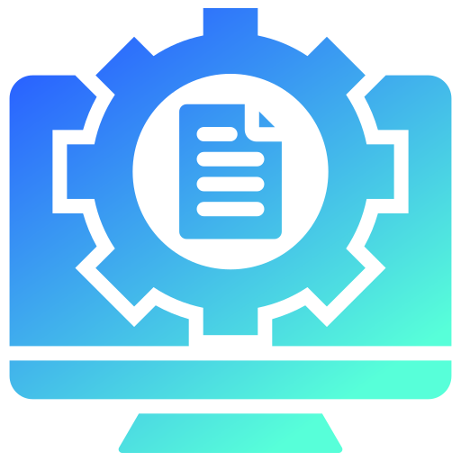 Content management system Generic gradient fill icon