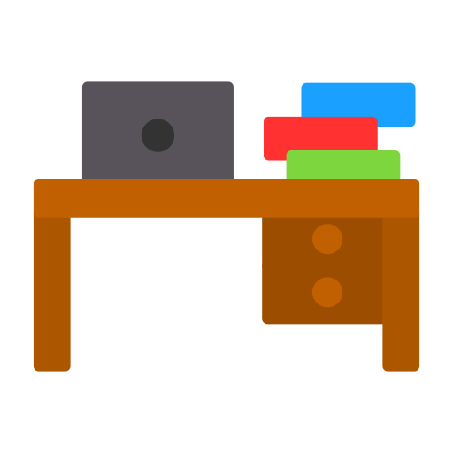 mesa de trabajo Generic color fill icono