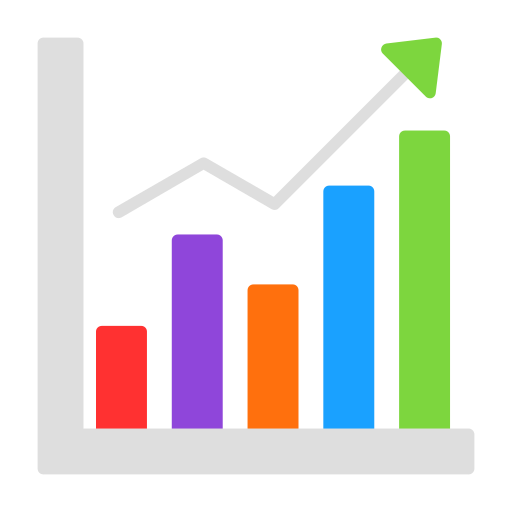 gráfico de barras Generic color fill icono