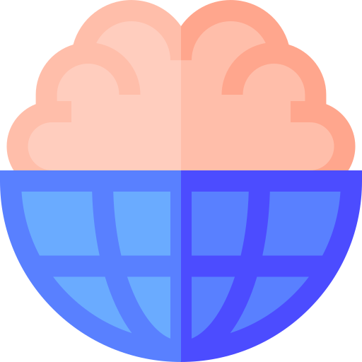 World Basic Straight Flat icon