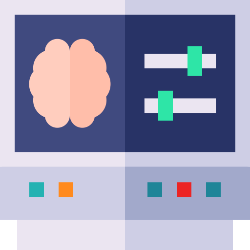 elettroencefalogramma Basic Straight Flat icona
