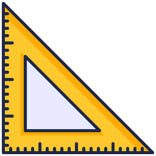 Set square Generic color lineal-color icon