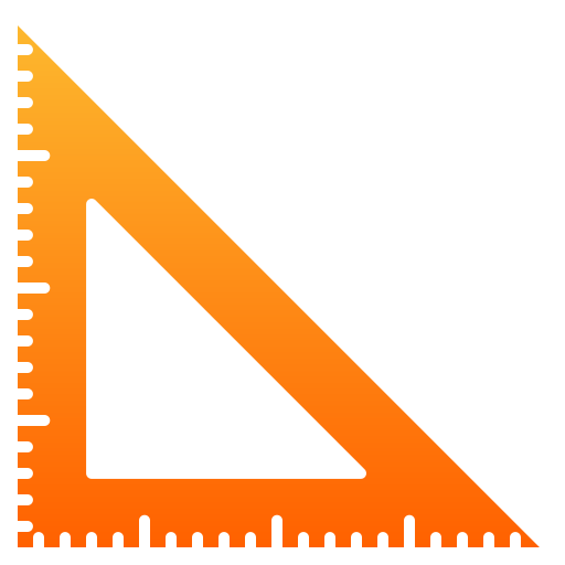 Set square Generic gradient fill icon