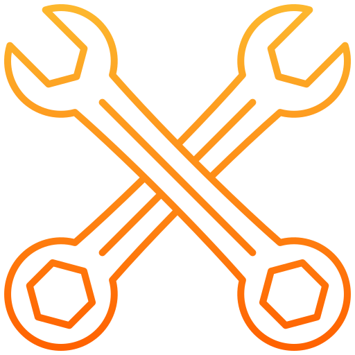 Spanner Generic gradient outline icon
