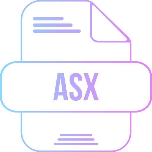 Asx file Generic gradient outline icon