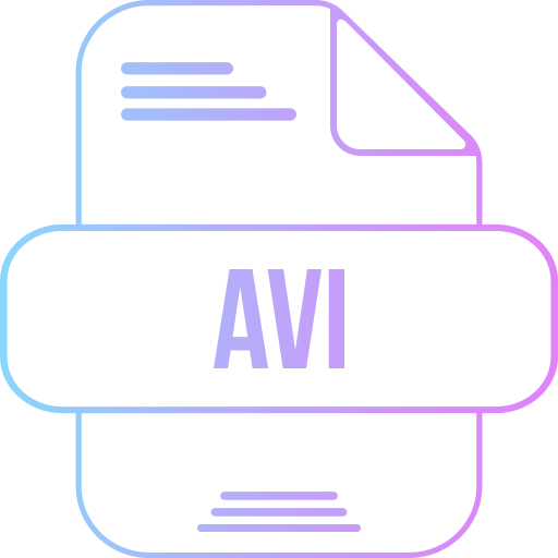Avi file Generic gradient outline icon