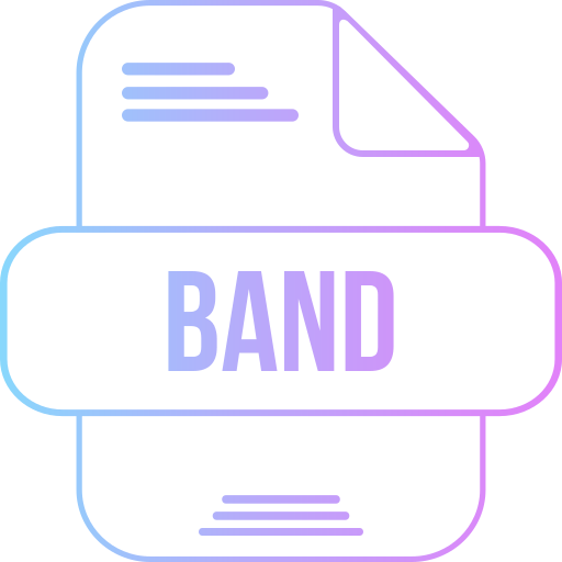 Band Generic gradient outline icon