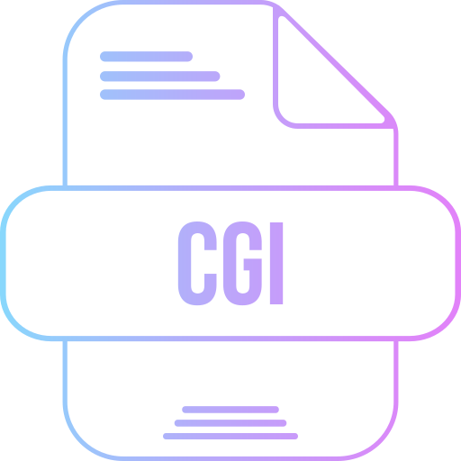 Cgi file Generic gradient outline icon