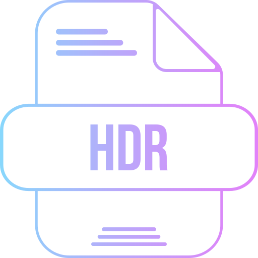hdr Generic gradient outline icon