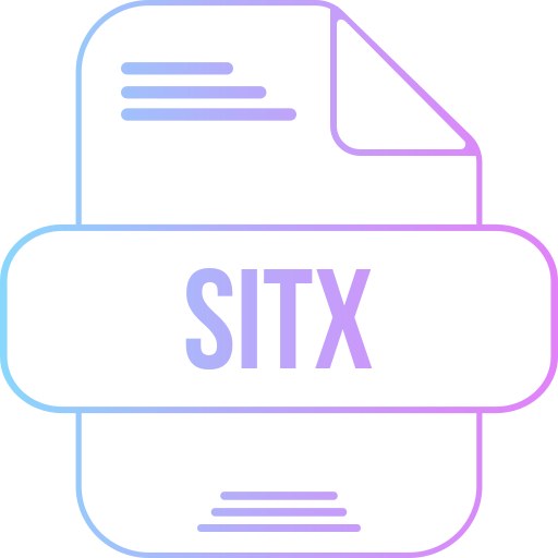 sitx-bestand Generic gradient outline icoon