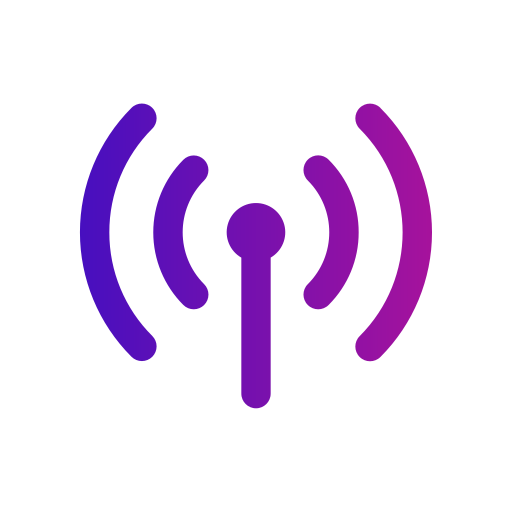señal wifi Generic gradient outline icono