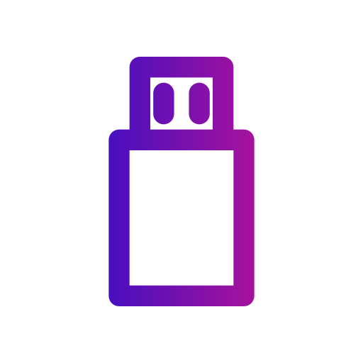 flashdisk Generic gradient outline icono