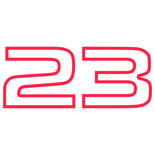 Number 23 Generic color outline icon