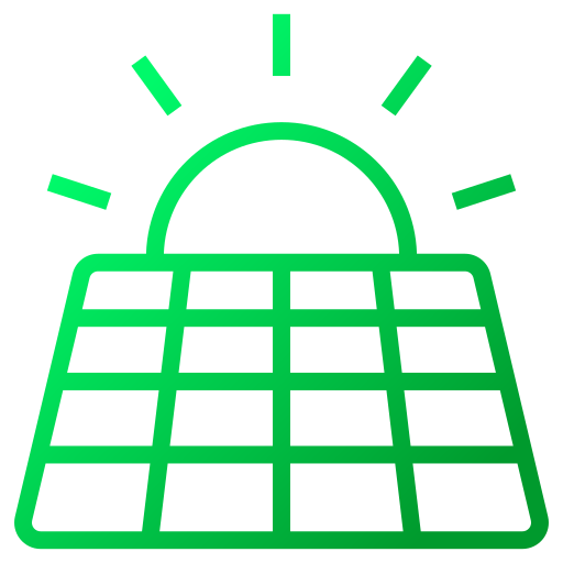 Solar cell Generic gradient outline icon
