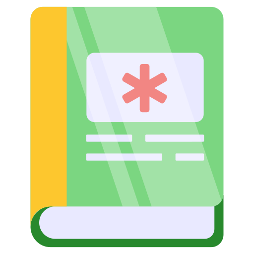 Medical Book Generic color fill icon