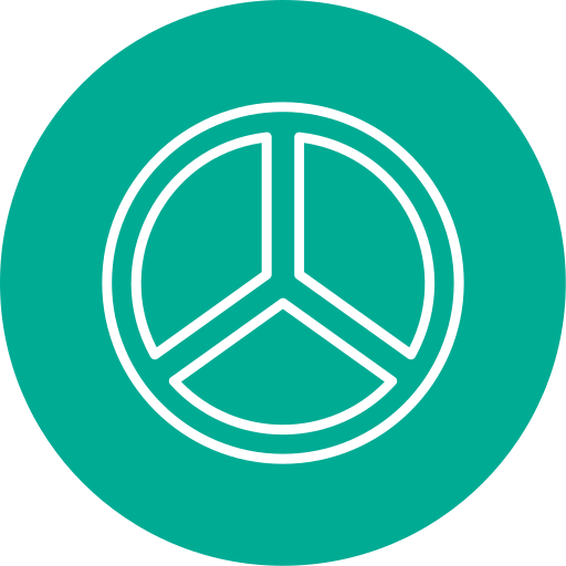 평화 Generic color fill icon