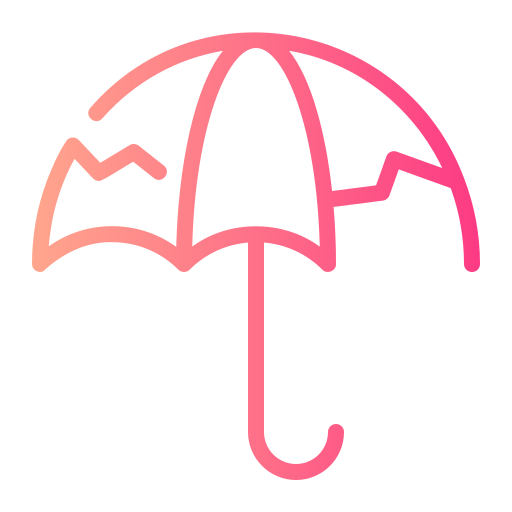 ombrello Generic gradient outline icona