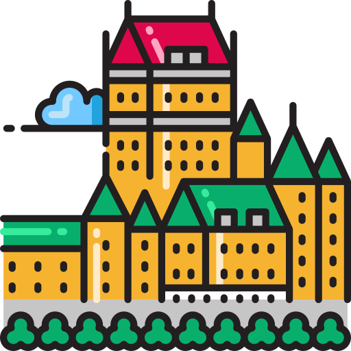 château frontenac Flaticons.com Flat ikona