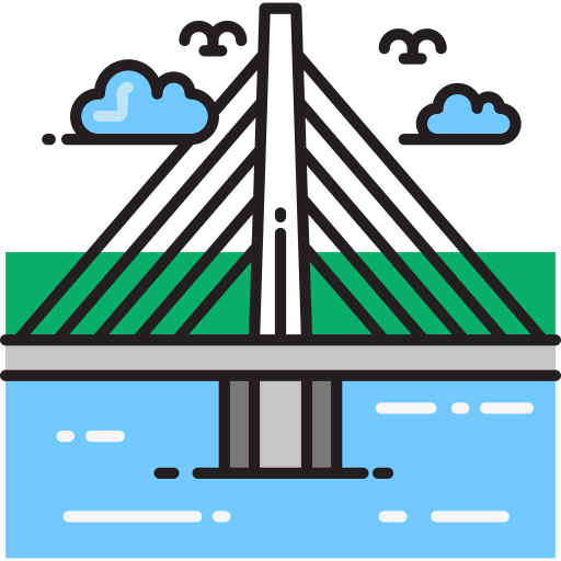 Millau viaduct Flaticons.com Flat icon