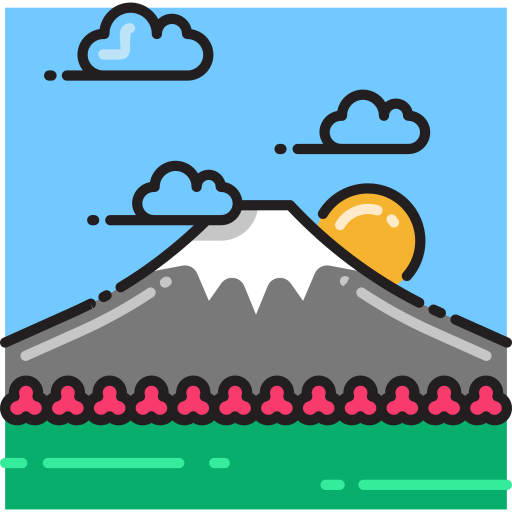 monte fuji Flaticons.com Flat icono