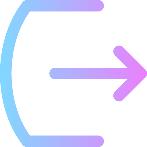 Logout Super Basic Rounded Gradient icon