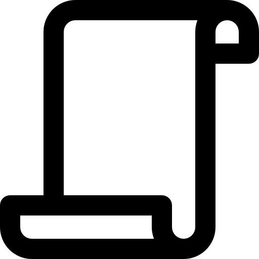 pergamino Super Basic Rounded Lineal icono