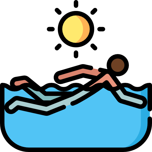 la natation Special Lineal color Icône