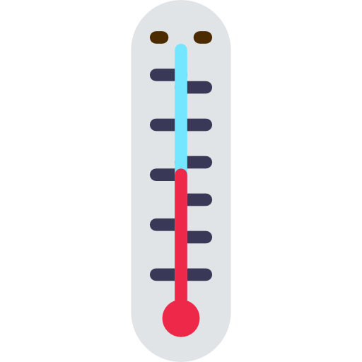 termómetro mynamepong Flat icono