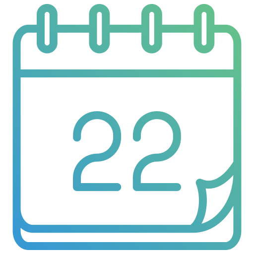 Calendar Generic gradient outline icon