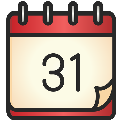kalender Generic gradient lineal-color icon