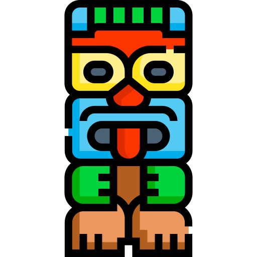 totem Detailed Straight Lineal color Ícone