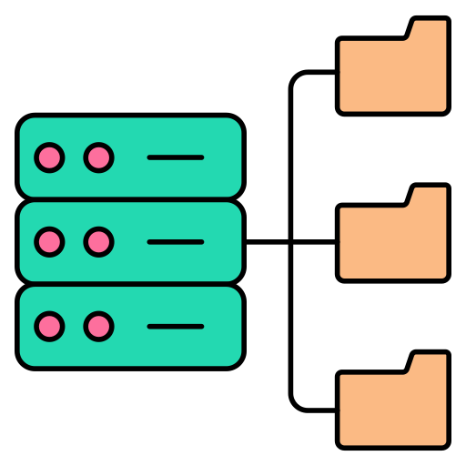 Управление сервером Generic color lineal-color иконка