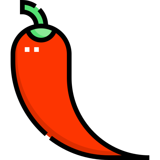 chilli Detailed Straight Lineal color icon
