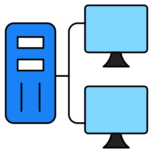 Data sharing Generic color lineal-color icon