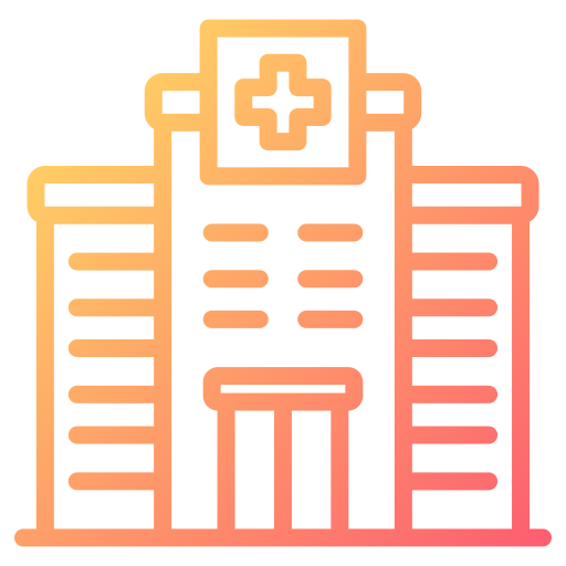 hospital Generic gradient outline icono