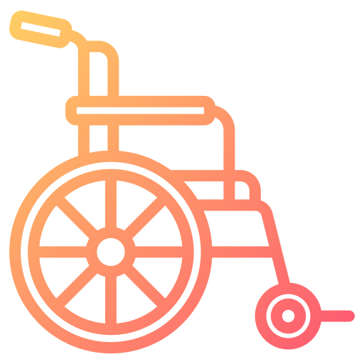 rolstoel Generic gradient outline icoon