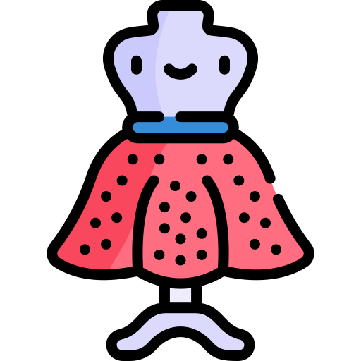 falda Kawaii Lineal color icono