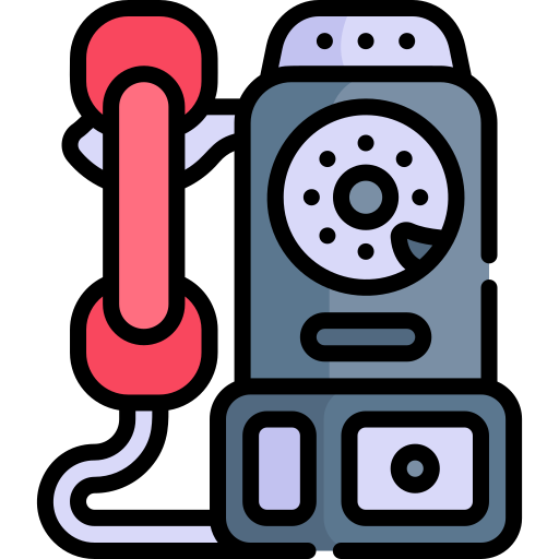 Phone booth Kawaii Lineal color icon
