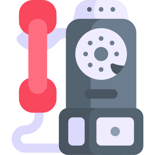 Phone booth Kawaii Flat icon