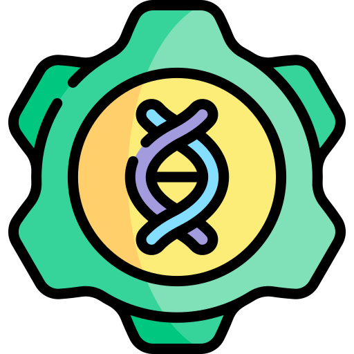 遺伝子工学 Kawaii Lineal color icon