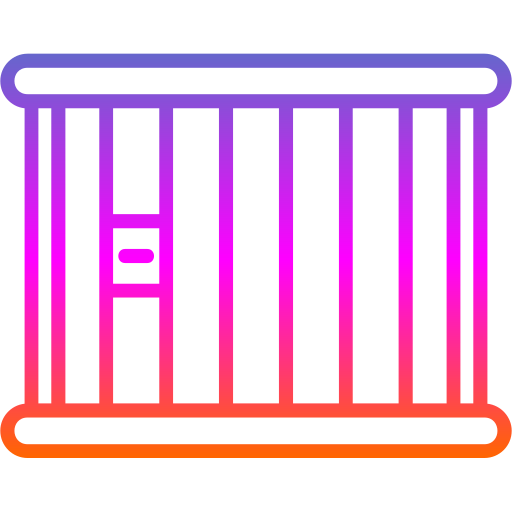 gevangenis Generic gradient outline icoon