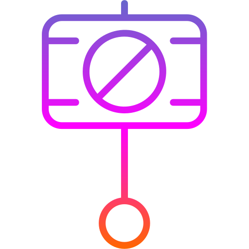beweging Generic gradient outline icoon