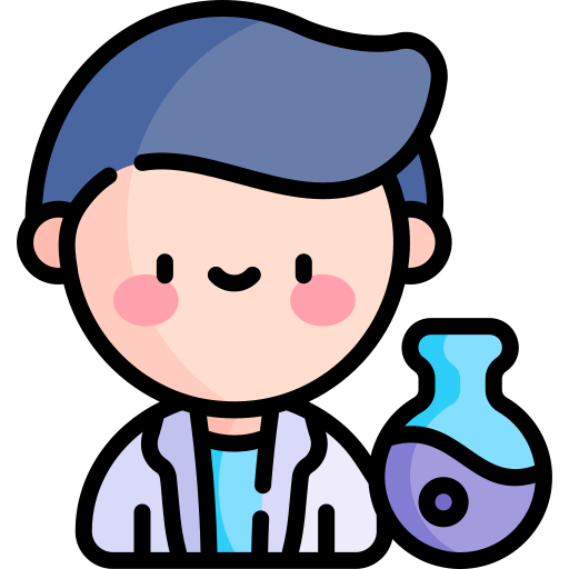scientist Kawaii Lineal color icon