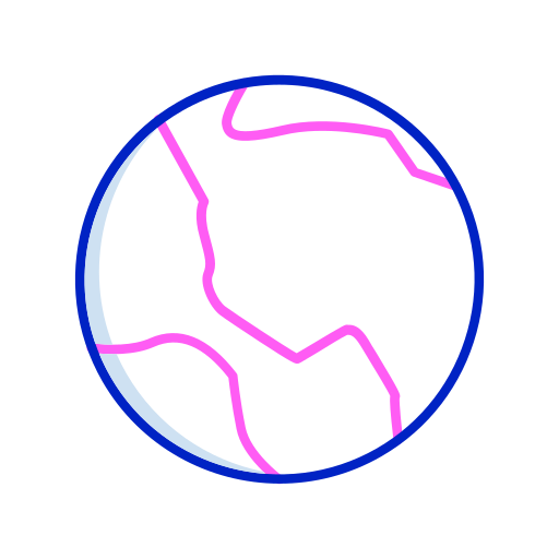 지구 지구 Generic color lineal-color icon