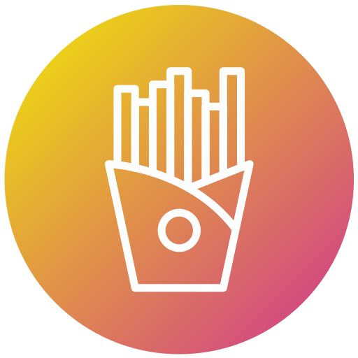 French fries Generic gradient fill icon