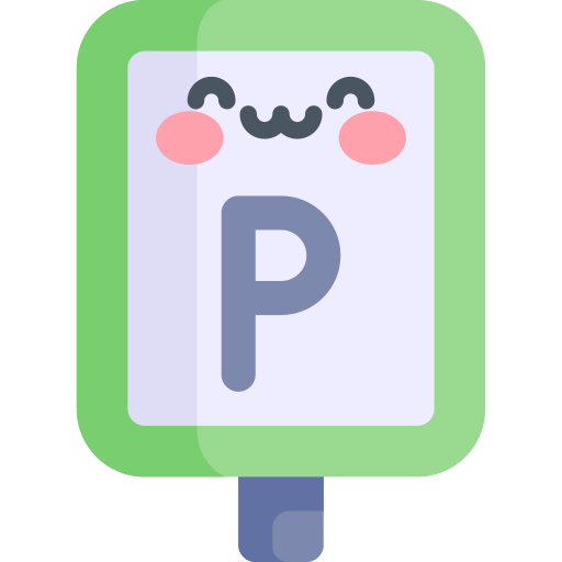 駐車標識 Kawaii Flat icon