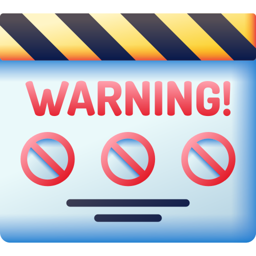 advertencia 3D Color icono