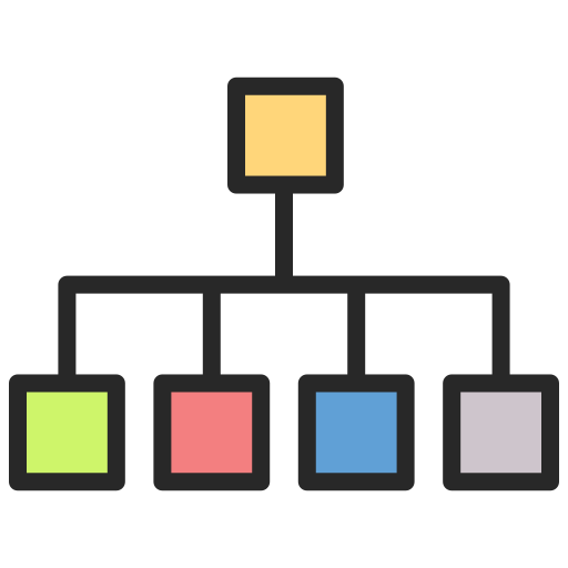 organigramme Generic color lineal-color Icône