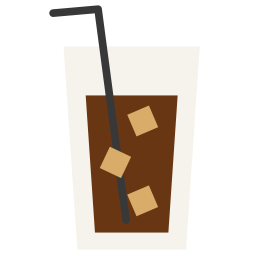Ледяной кофе Generic color fill иконка
