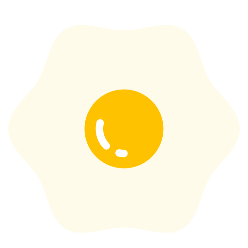 huevo frito Generic color fill icono